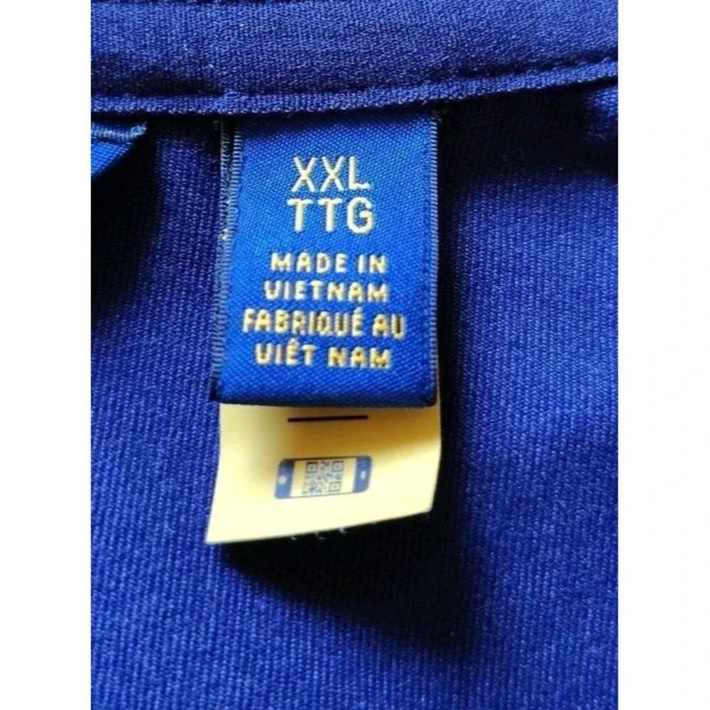 Polo Golf Ralph Lauren Stretch Wicking Sz XXL Pullover Lightweight 1/4 Zip Blue